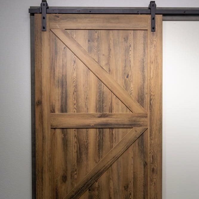 Altholz-Schiebetür als Raumteiler: 1 Flügel